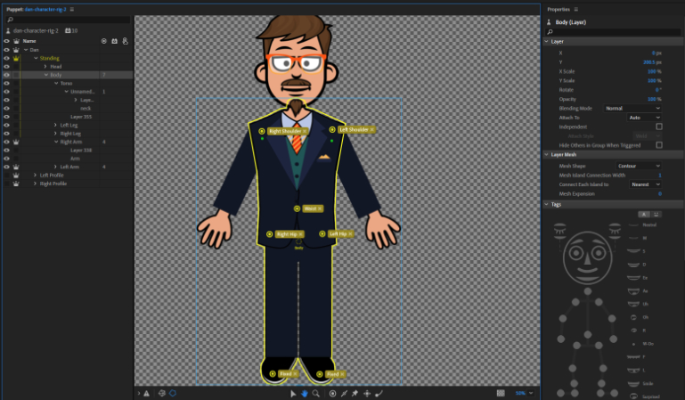 Image of Adobe Character rigging